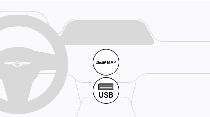 10 다운로드가 완료된 USB를 차량의 USB 포트에 연결하여 업데이트 진행