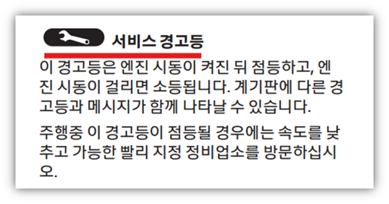 스패너 경고등