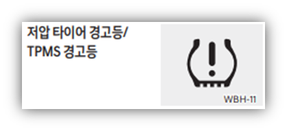 저압 타이어 경고등 (TPMS)