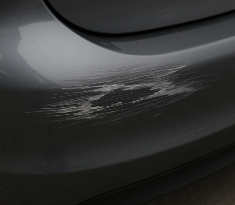 2. 중간 수준 스크래치 (부분 복원 도색)